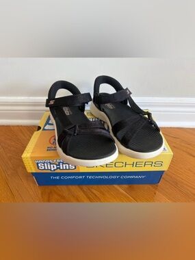 Skechers Black Sandals for Women